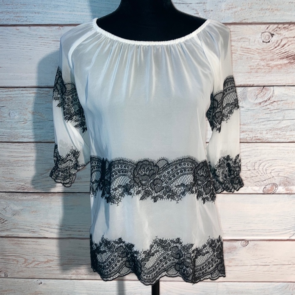 I N C International Concepts pheasant style top
